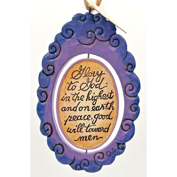 Jim Shore Heartwood‎ Creek Rotating Holy Family North Christmas Ornament 2016 - Picture 8 of 13